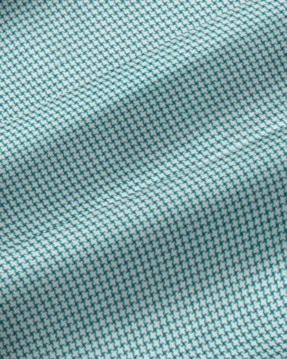 "The Kane" Green & White Houndstooth | State & Liberty Dress Shirts