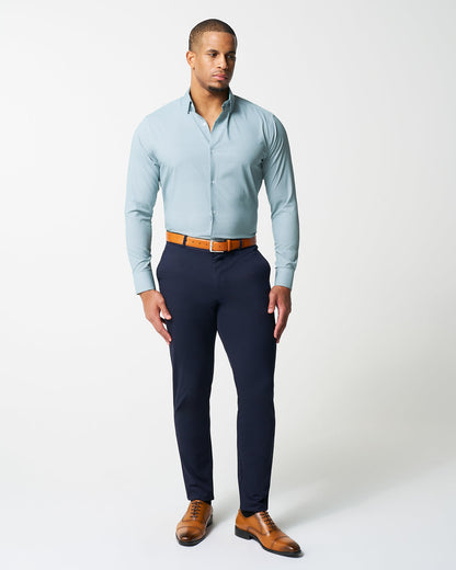 "The Kane" Green & White Houndstooth | State & Liberty Dress Shirts