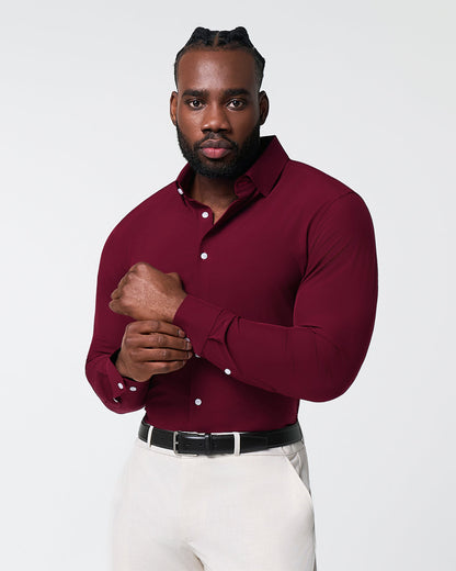 "The Ward" Solid Maroon | State & Liberty Dress Shirts