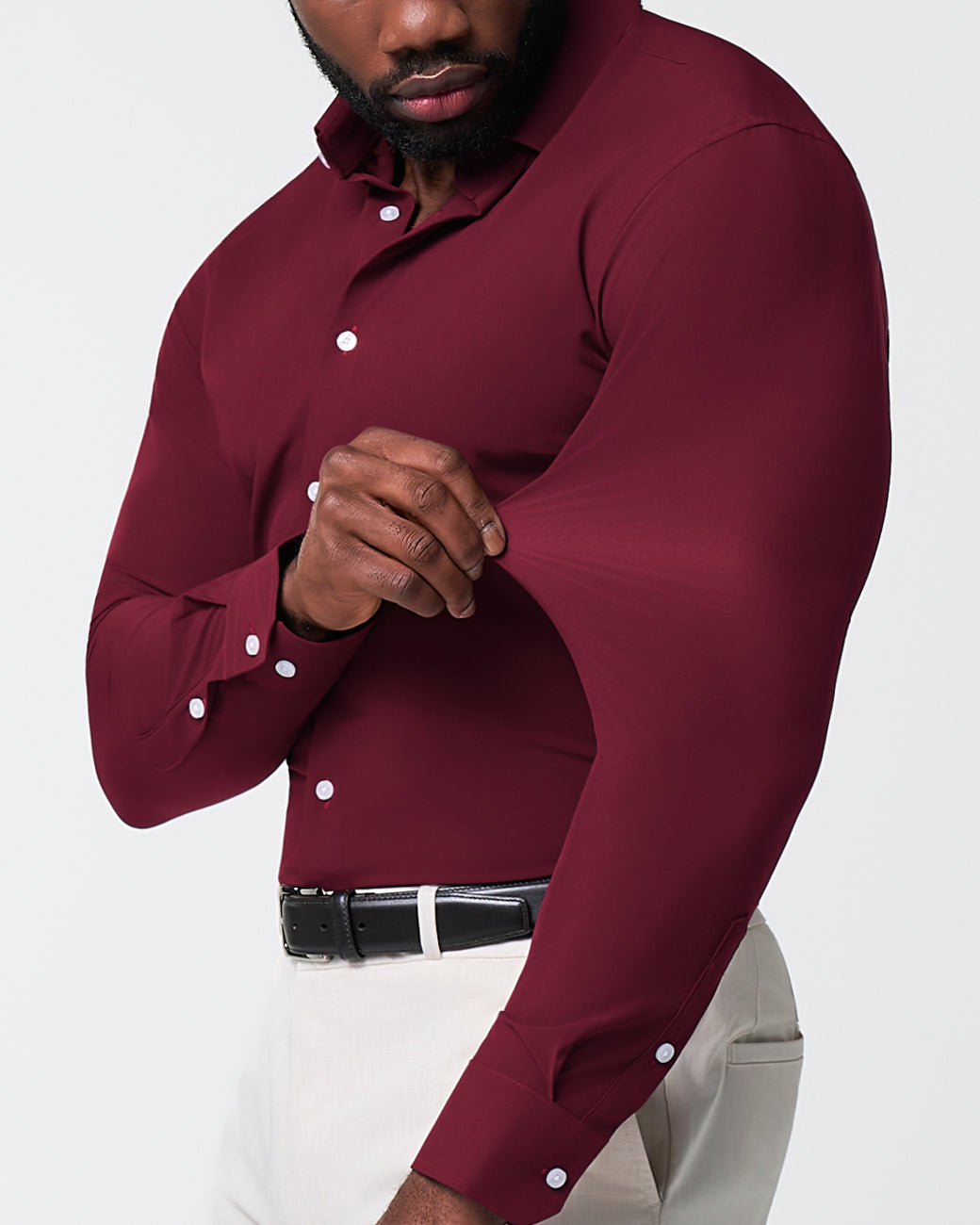 "The Ward" Solid Maroon | State & Liberty Dress Shirts