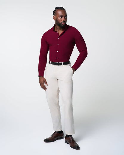 "The Ward" Solid Maroon | State & Liberty Dress Shirts