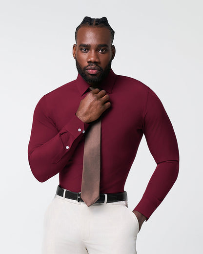 "The Ward" Solid Maroon | State & Liberty Dress Shirts