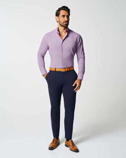 "The Ryan" Dark Purple Micro Check | State & Liberty Dress Shirts