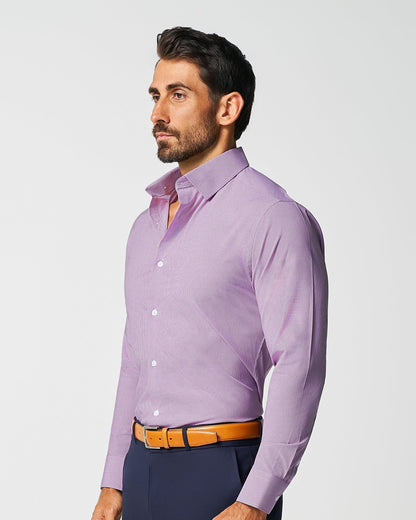 "The Ryan" Dark Purple Micro Check | State & Liberty Dress Shirts