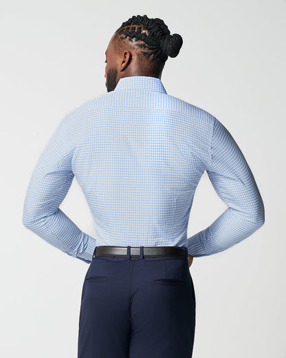 "The Mills" Light Blue Gingham | State & Liberty Dress Shirts