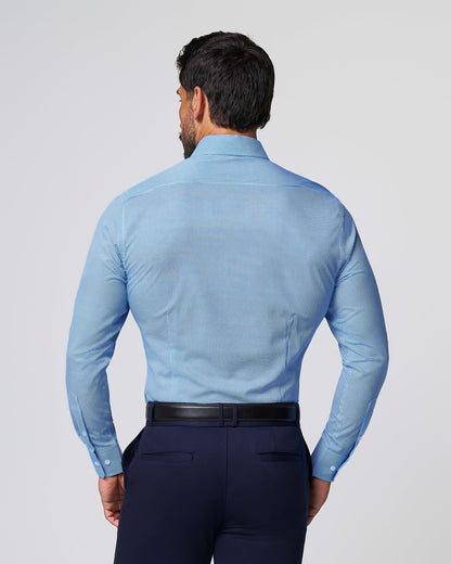 "The Meram" Blue Windowpane | State & Liberty Dress Shirts