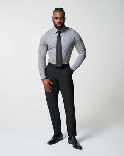 "The Gunnar" Grey and Black Plaid | State & Liberty Dress Shirts