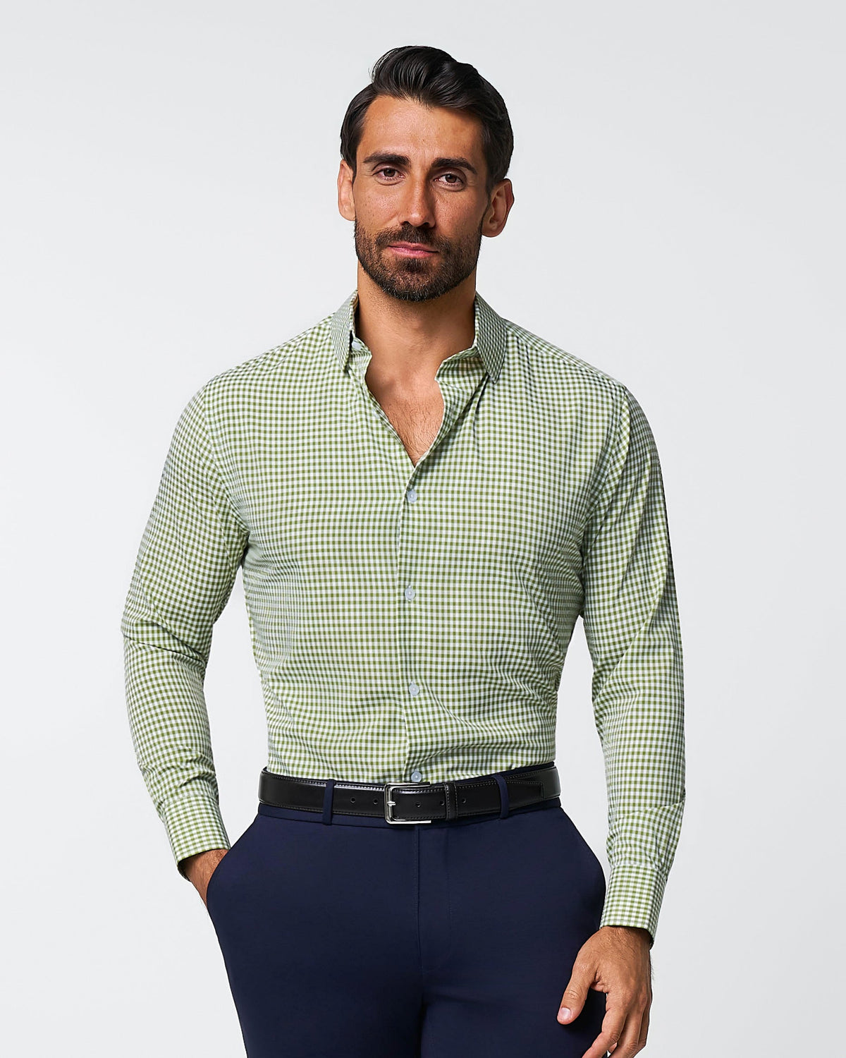 "The Dallas" Green Gingham | State & Liberty Dress Shirts