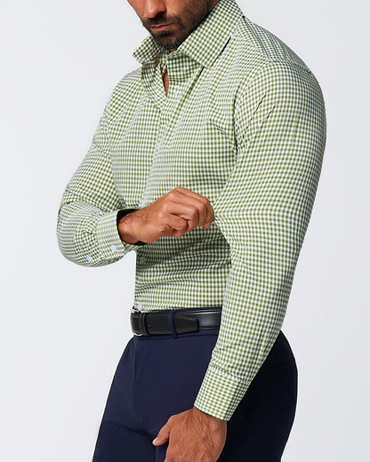 "The Dallas" Green Gingham | State & Liberty Dress Shirts