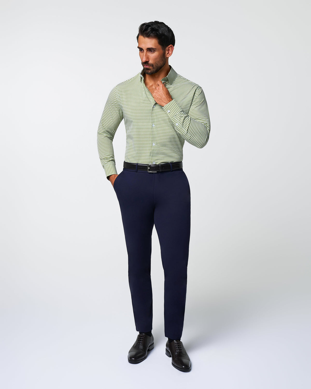 "The Dallas" Green Gingham | State & Liberty Dress Shirts