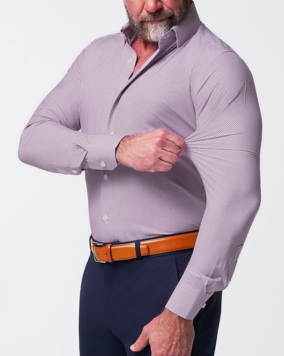 "The Cullinan" Purple Diamond Print | State & Liberty Dress Shirts