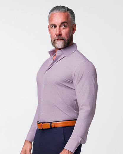 "The Cullinan" Purple Diamond Print | State & Liberty Dress Shirts
