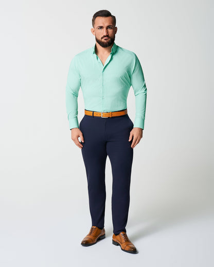 "The Charley" Mint Green Gingham | State & Liberty Dress Shirts