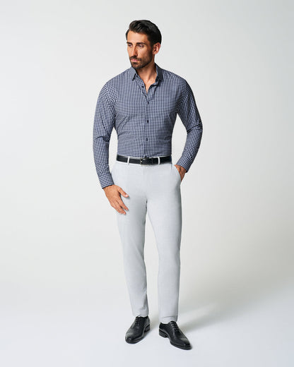 "The Callahan" Blue and White Mini Plaid | State & Liberty Dress Shirts