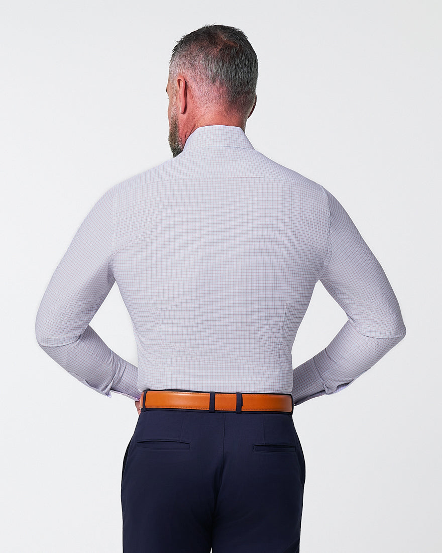 "The Buck" Orange and Blue Pattern | State & Liberty Dress Shirts