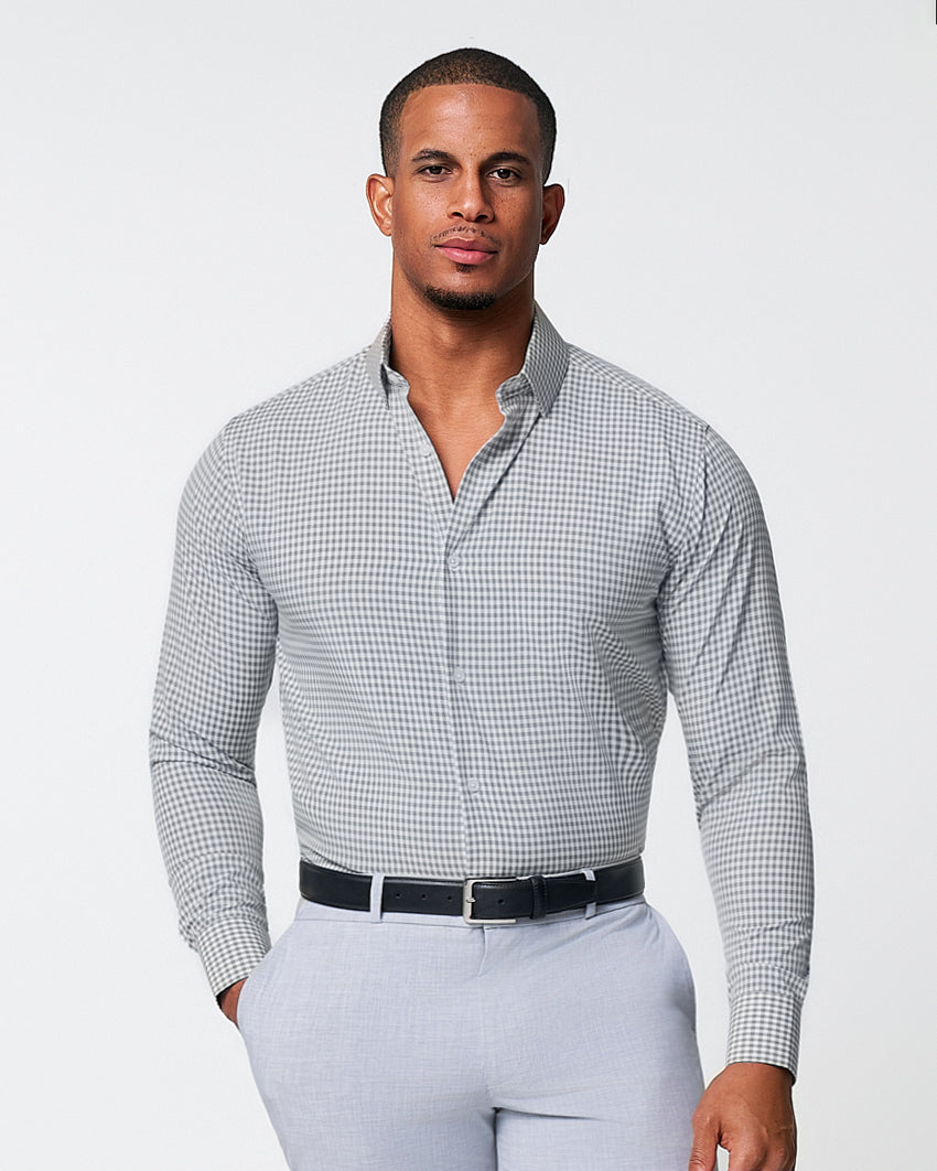 "The Chaney" Forest Green Gingham | State & Liberty Dress Shirts