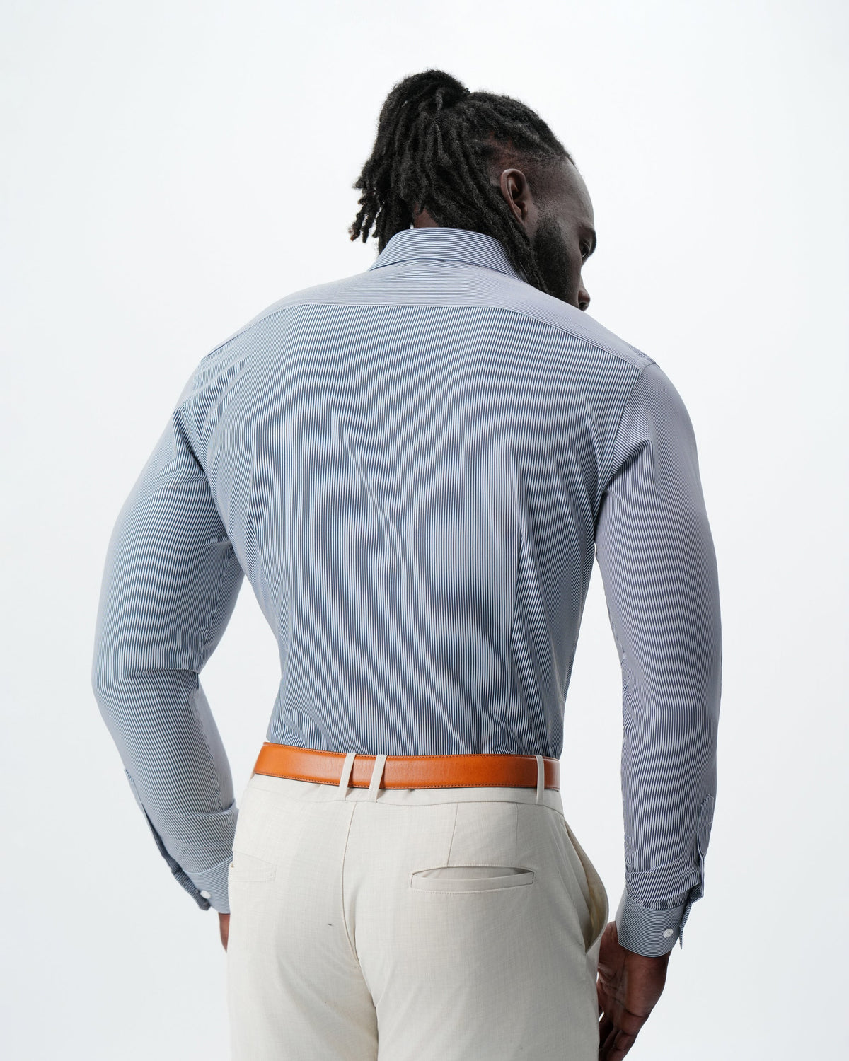 "The Hugo" Navy Pinstripe | State & Liberty Dress Shirts