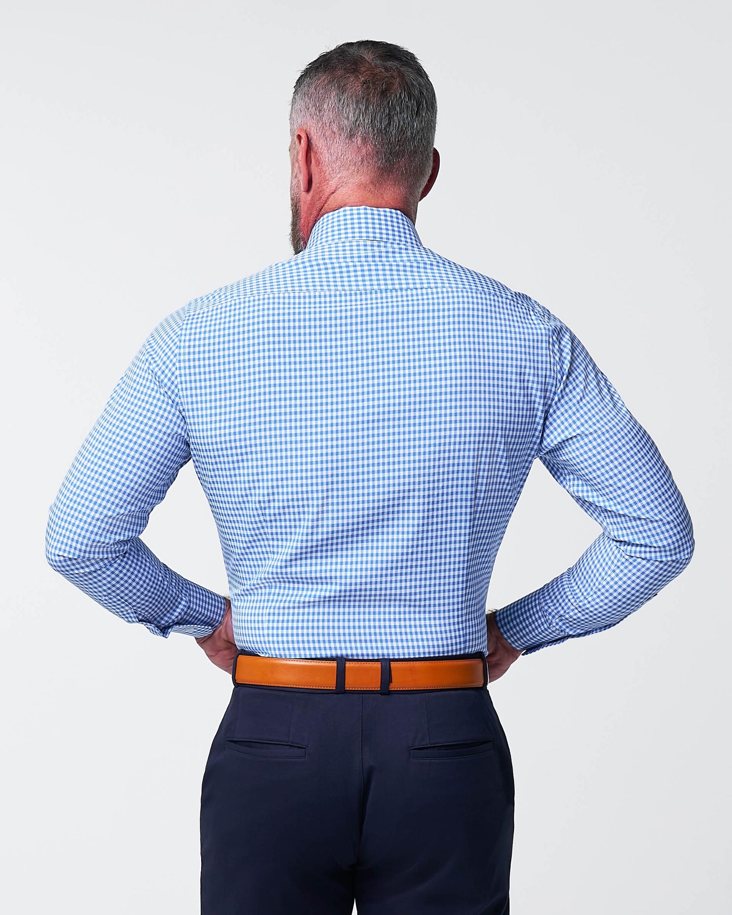 "The Bonino" Blue Gingham | State & Liberty Dress Shirts