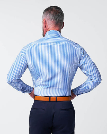 "The Bonino" Blue Gingham | State & Liberty Dress Shirts