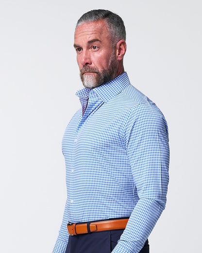 "The Bonino" Blue Gingham | State & Liberty Dress Shirts