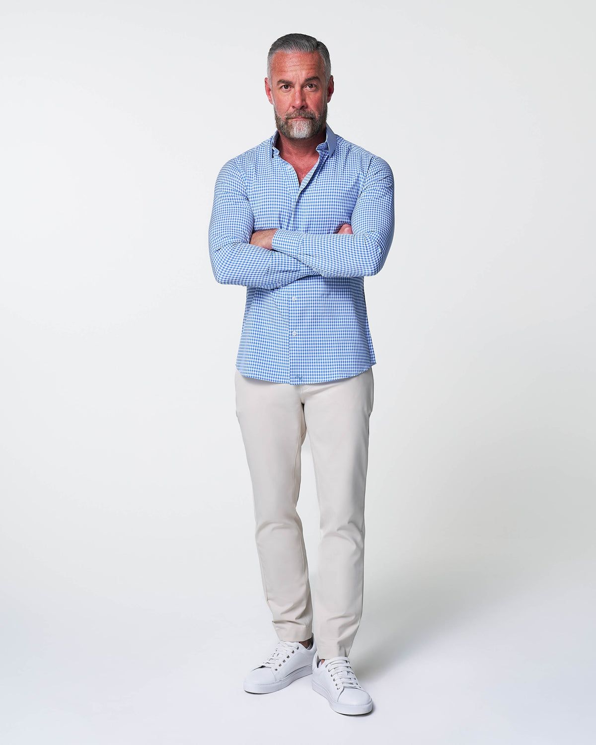 "The Bonino" Blue Gingham | State & Liberty Dress Shirts