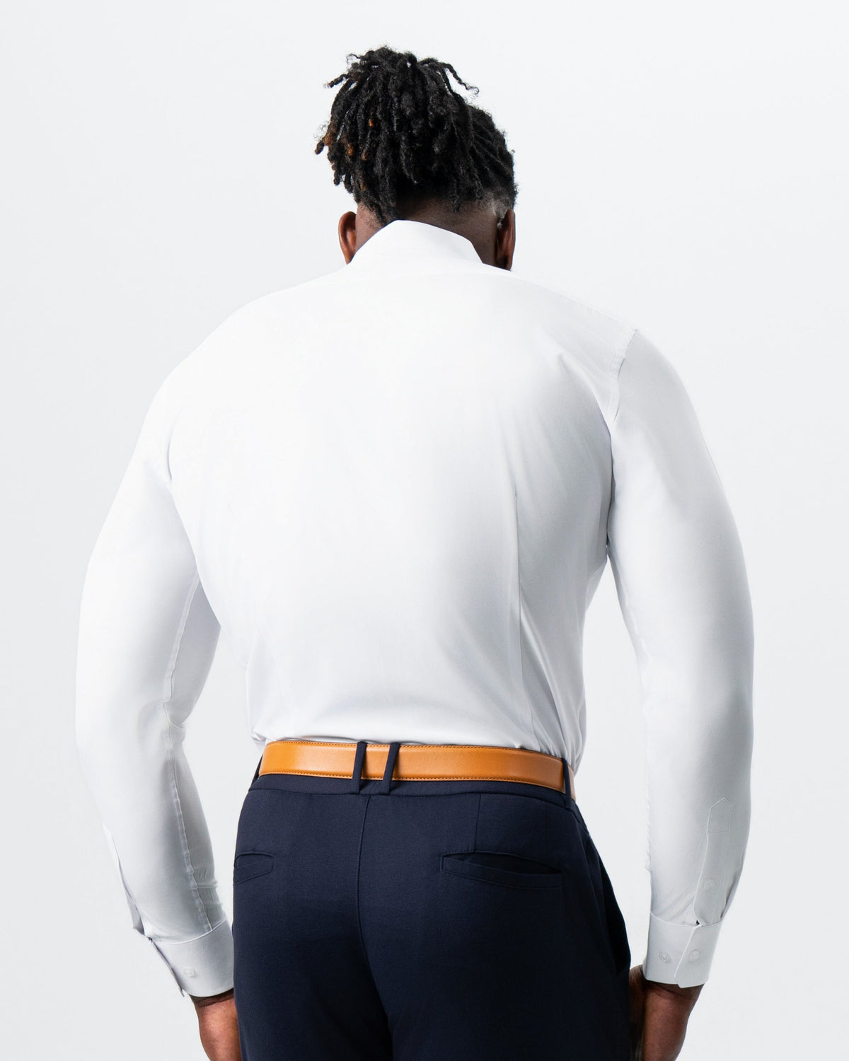 "The Springer" Solid White - Spread Collar | State & Liberty Dress Shirts