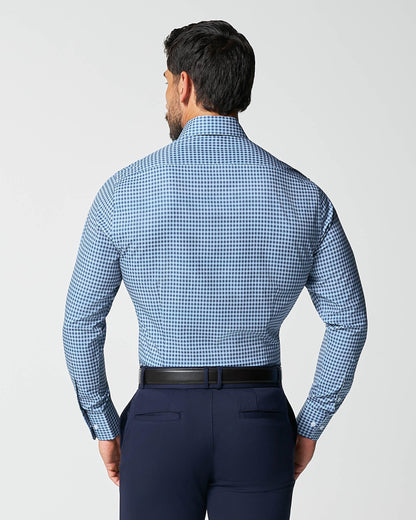 "The Brooklyn" Navy & Light Blue Gingham | State & Liberty Dress Shirts