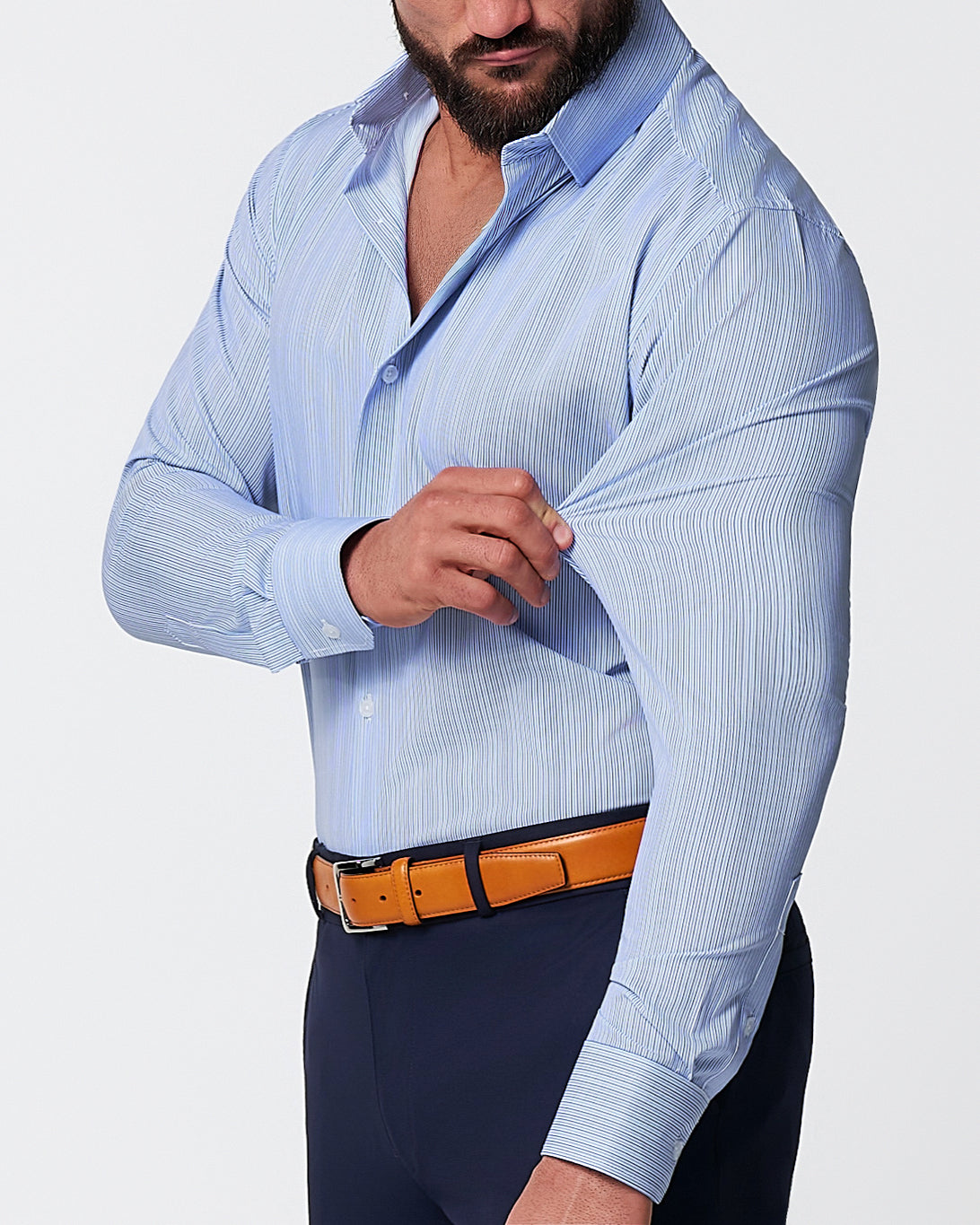"The Bruce" Multicolor Pinstripe | State & Liberty Dress Shirts