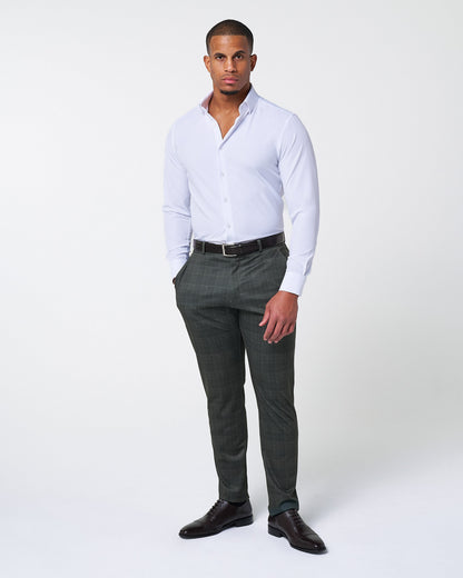 Athletic Fit Stretch Suit - Charcoal Plaid | State & Liberty Suits