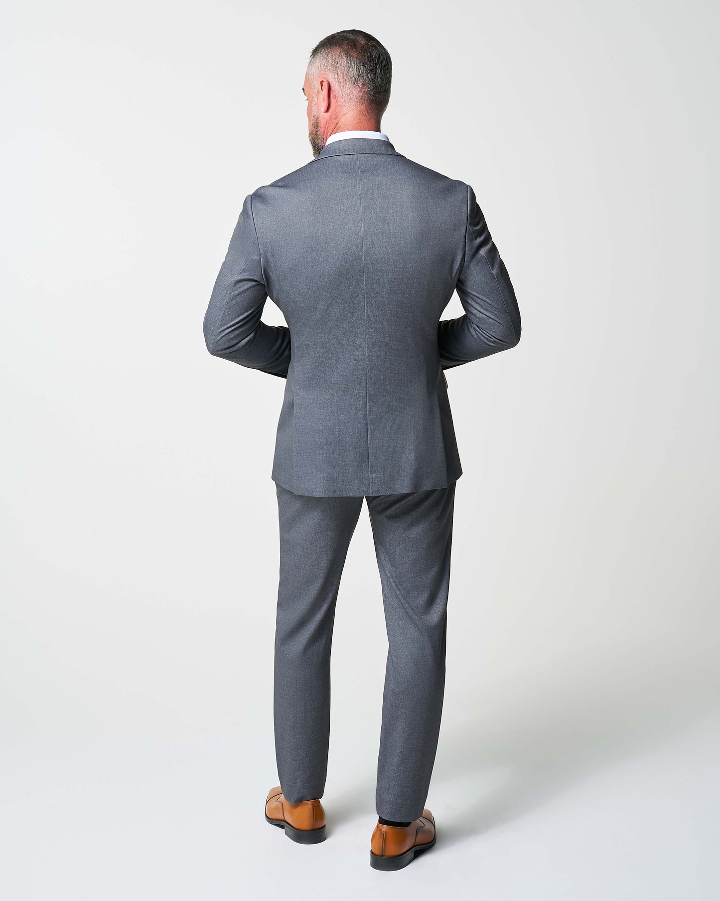Athletic Fit Stretch Suit - Textured Cobalt | State & Liberty Suits
