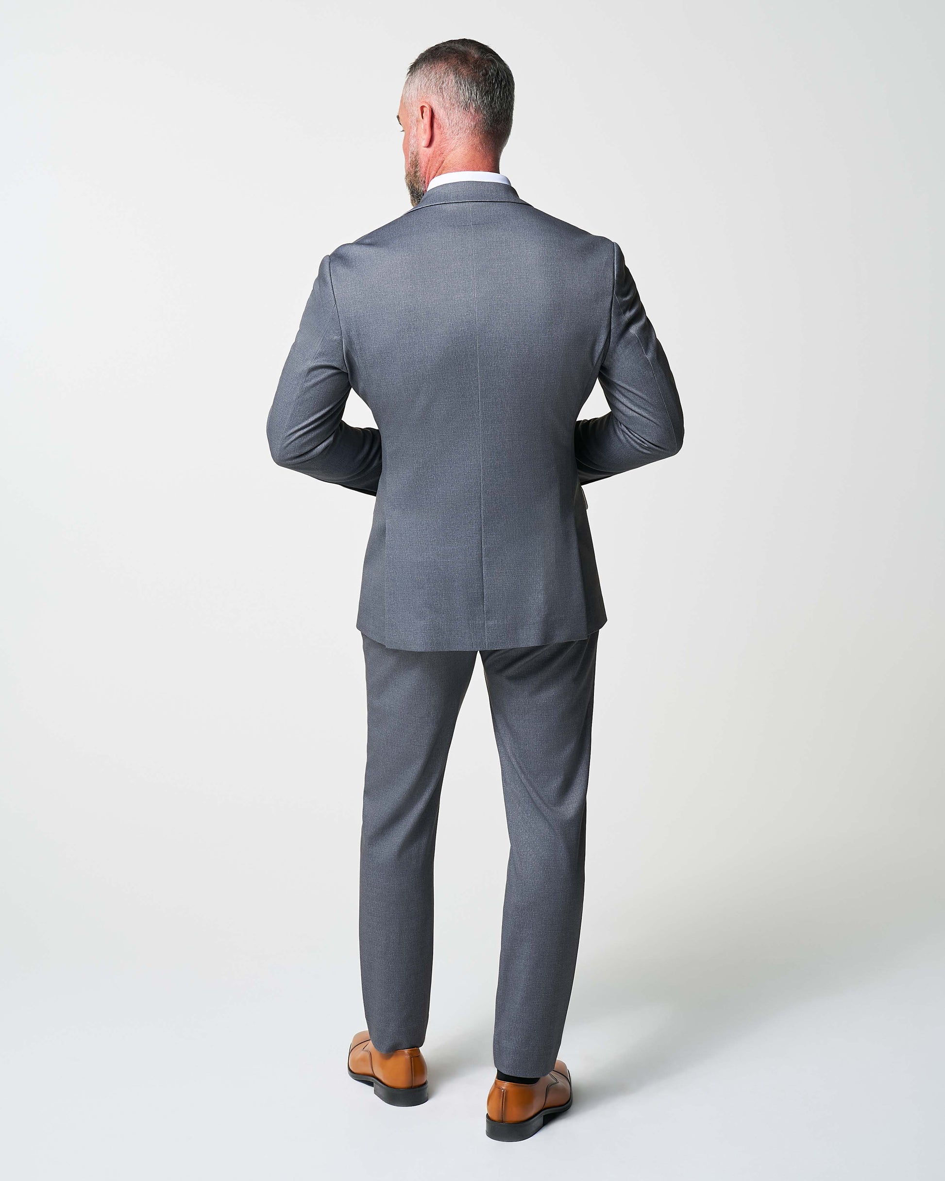 Athletic Fit Stretch Suit - Textured Cobalt | State & Liberty Suits