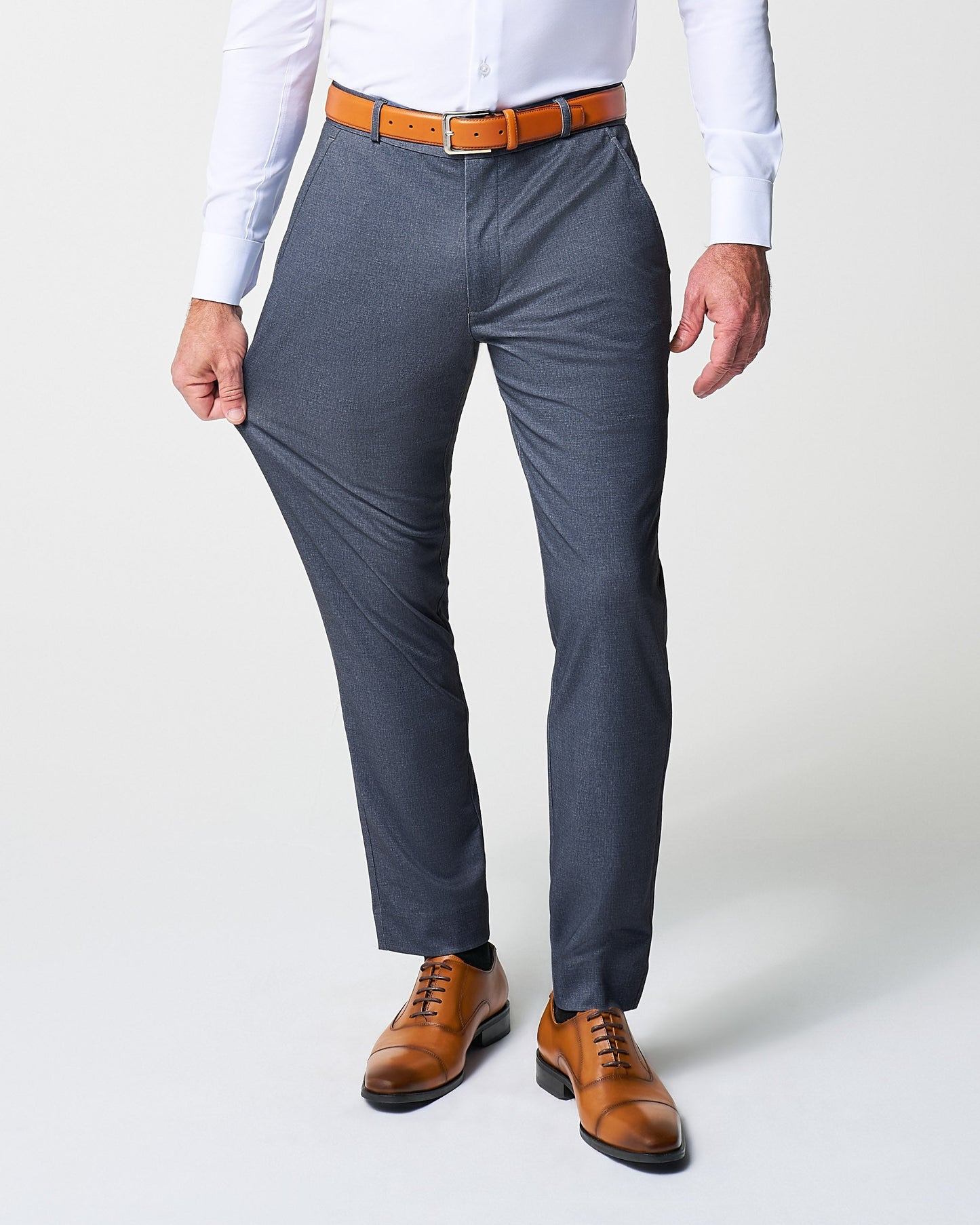 Athletic Fit Stretch Suit - Textured Cobalt | State & Liberty Suits