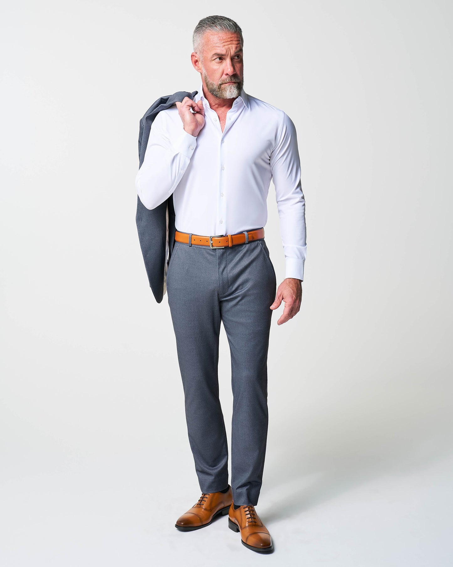 Athletic Fit Stretch Suit - Textured Cobalt | State & Liberty Suits