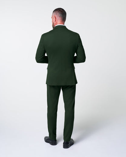Athletic Fit Stretch Suit - Solid Pine | State & Liberty Suits