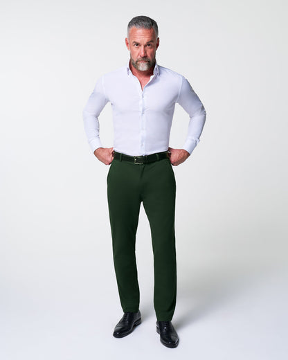 Athletic Fit Stretch Suit - Solid Pine | State & Liberty Suits