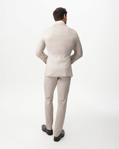 Athletic Fit Stretch Suit - Solid Tan | State & Liberty Suits