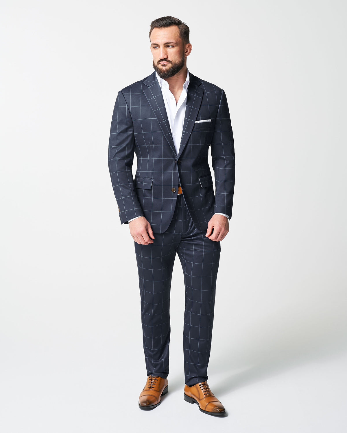 Athletic Fit Stretch Suit - Solid Royal Blue | State & Liberty Suits