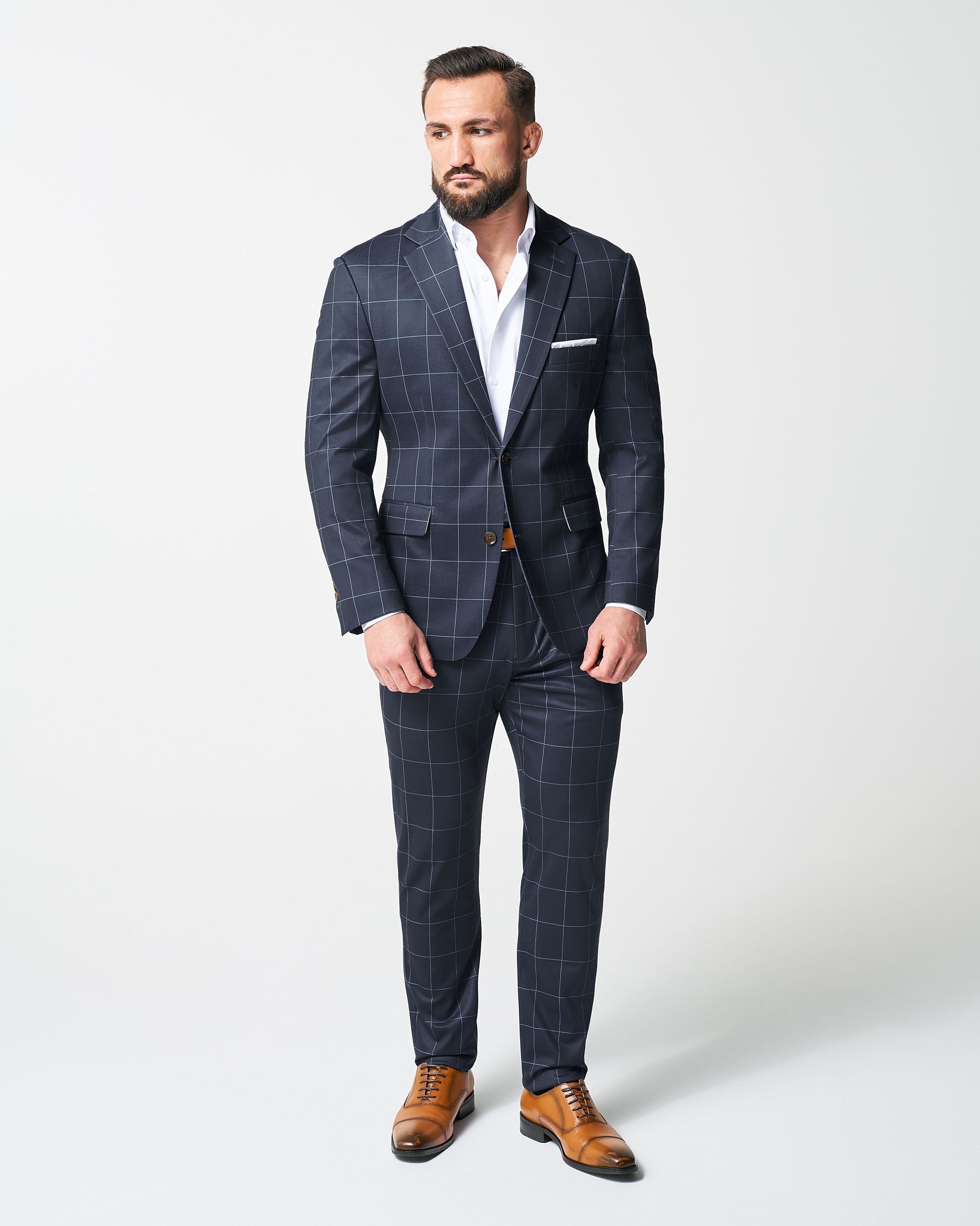 Athletic Fit Stretch Suit - Solid Royal Blue | State & Liberty Suits