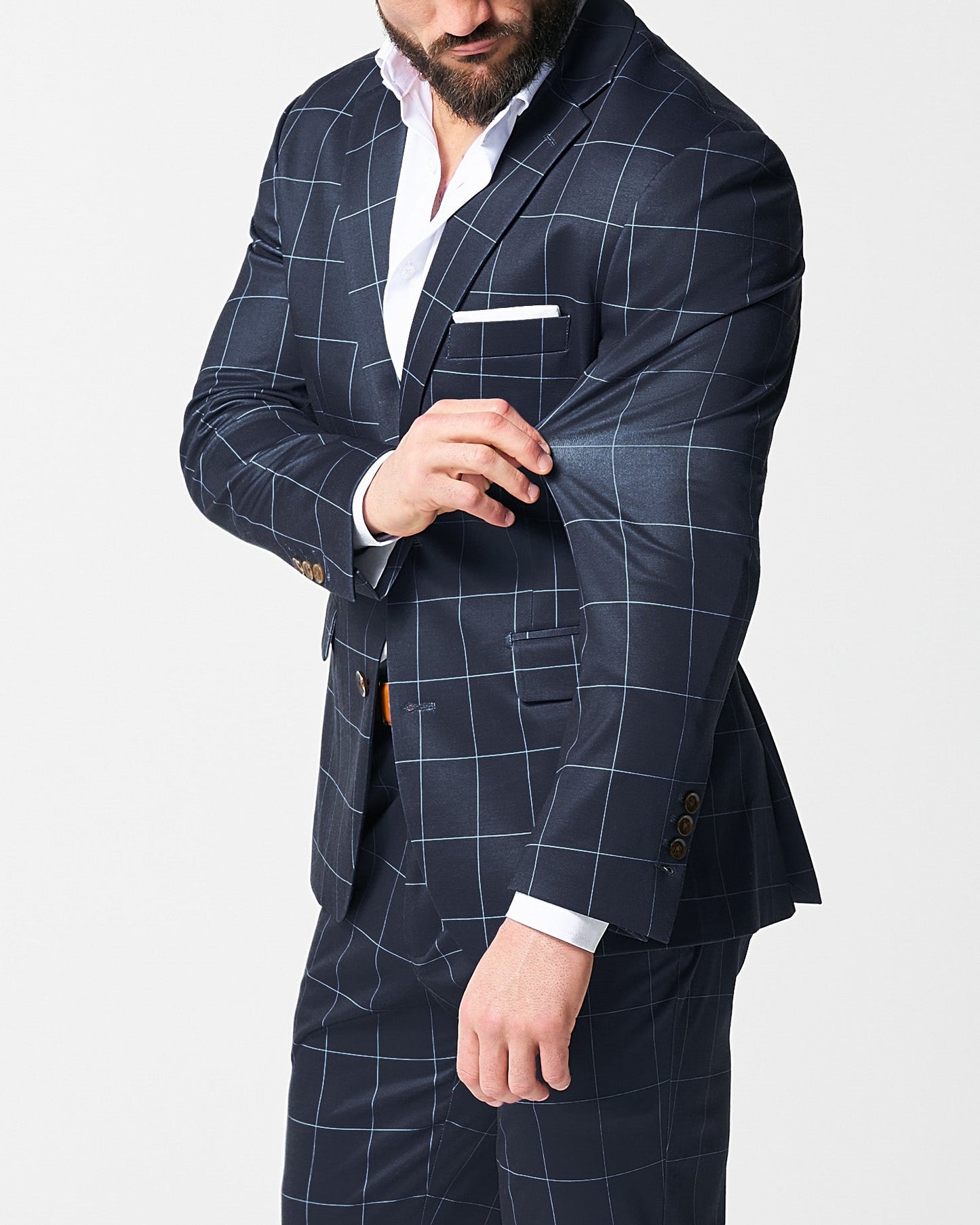Athletic Fit Stretch Suit - Solid Royal Blue | State & Liberty Suits