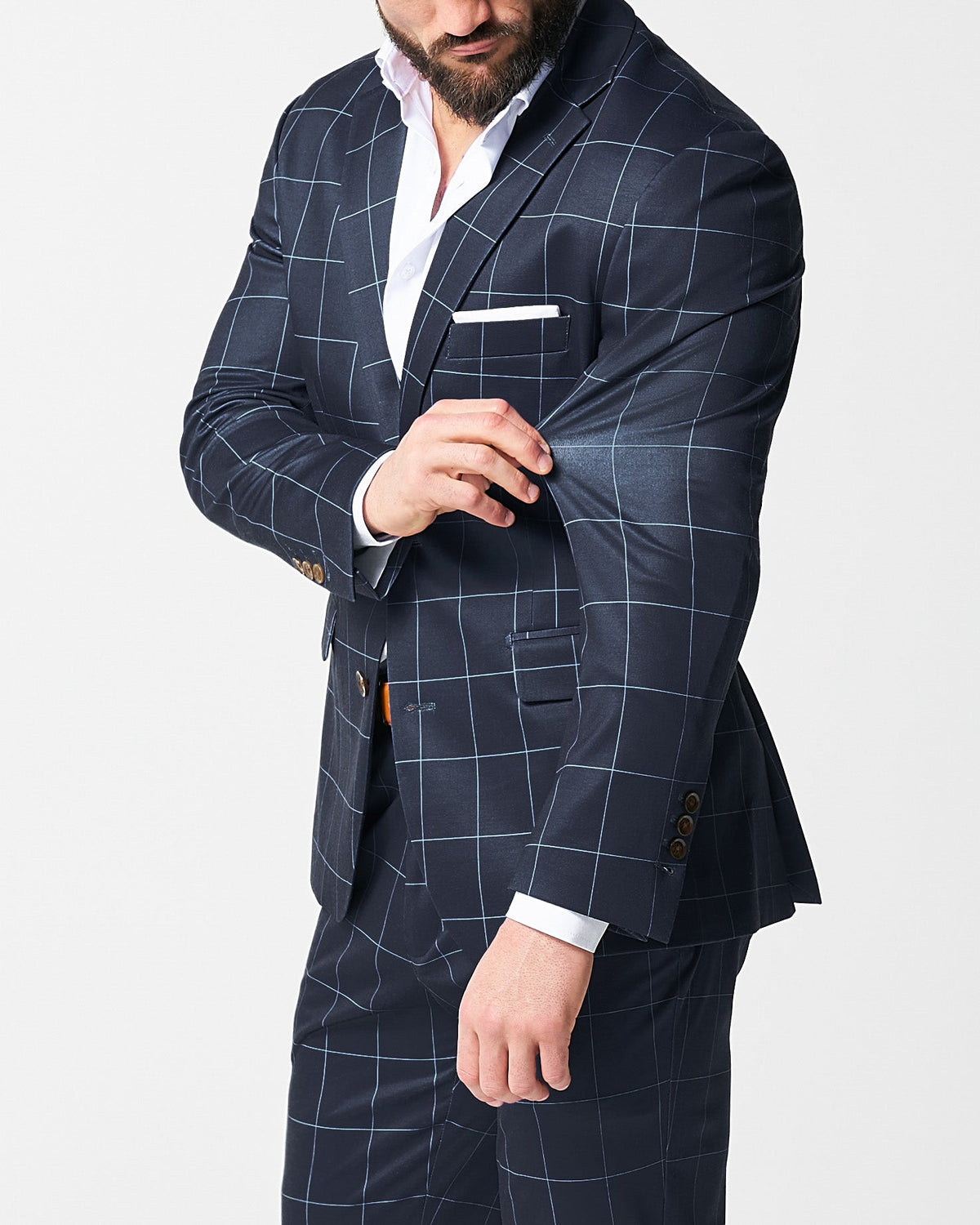 Athletic Fit Stretch Suit - Solid Royal Blue | State & Liberty Suits