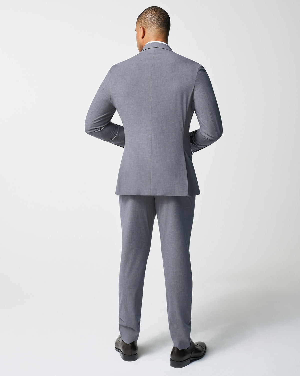 Athletic Fit Stretch Suit - Lightweight Heathered Smoked Grey | State & Liberty Suits