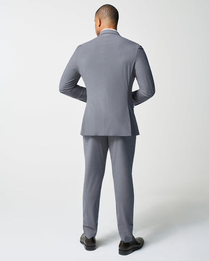 Athletic Fit Stretch Suit - Lightweight Heathered Smoked Grey | State & Liberty Suits