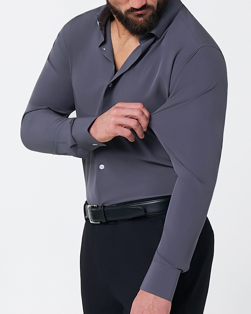 "The Draper" Shadow Grey | State & Liberty Dress Shirts