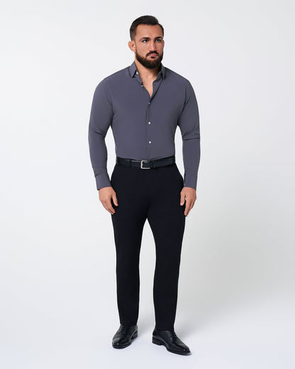"The Draper" Shadow Grey | State & Liberty Dress Shirts