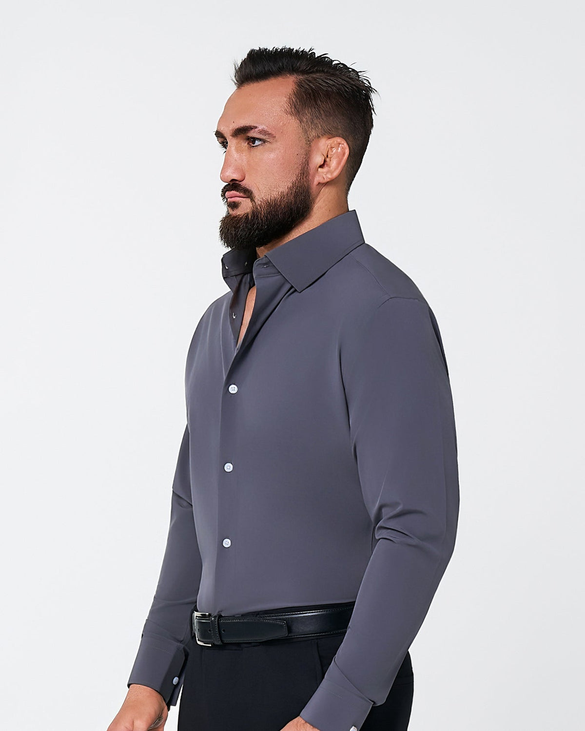 "The Draper" Shadow Grey | State & Liberty Dress Shirts