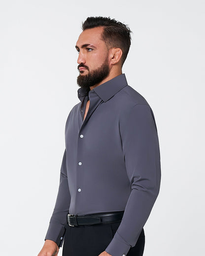 "The Draper" Shadow Grey | State & Liberty Dress Shirts
