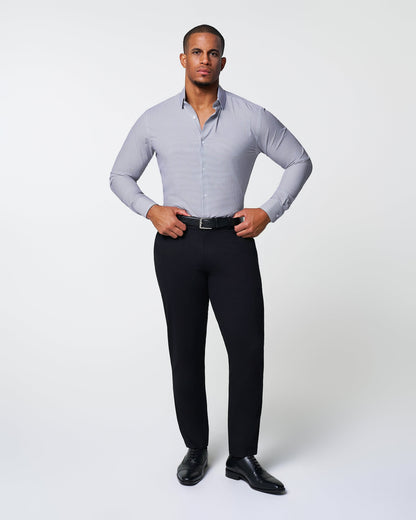 "The Heath" Slate Grey & Purple Mini Gingham | State & Liberty Dress Shirts
