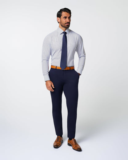 "The Hutton" Navy Pinstripe | State & Liberty Dress Shirts