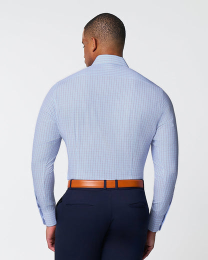 "The Ivaan" Blue & Purple Double Grid | State & Liberty Dress Shirts