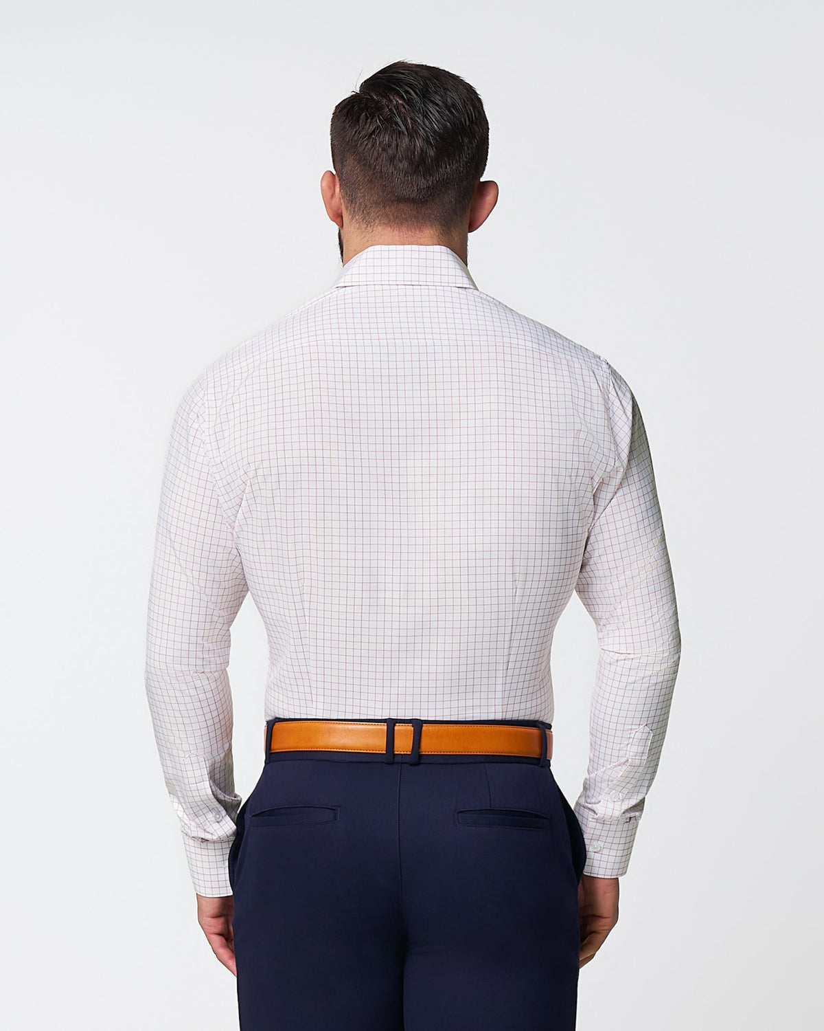 "The Julius" Maroon Windowpane | State & Liberty Dress Shirts